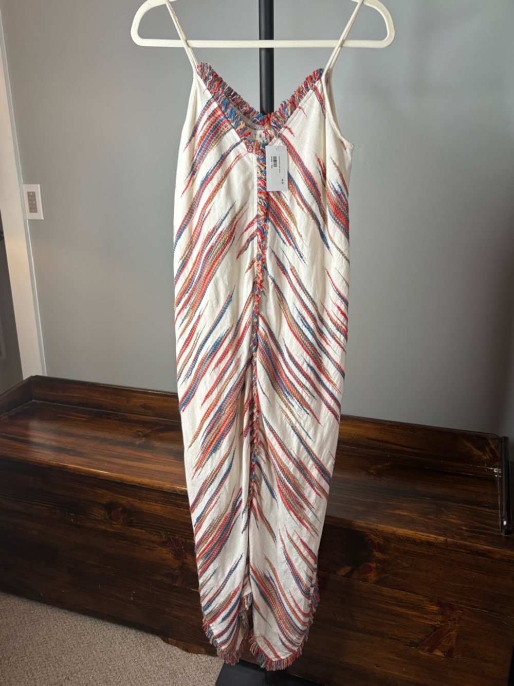 THML Asymmetrical Maxi Dress w/ Stripe Detail - Picture 6 of 11